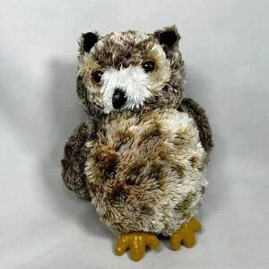 Aurora Spotted Great Horned Osmond Owl Plush Stuffed Animal